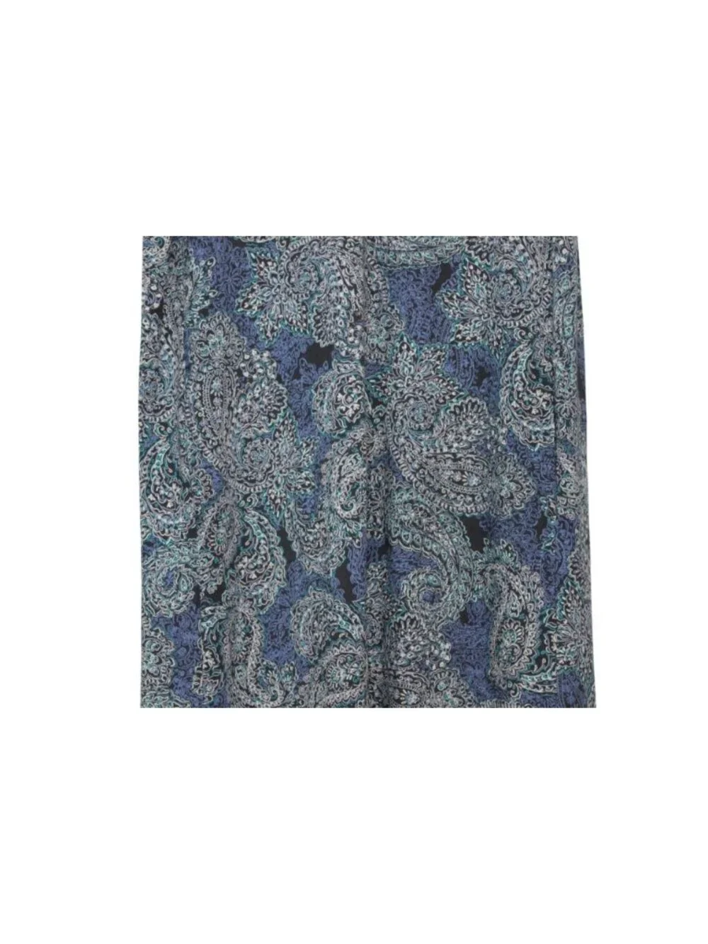 J Jill Wearever Collection Dress Medium Paisley Stretch Knit Knee Length Pockets - Picture 3 of 13
